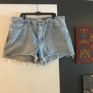 Madewell Curvy Relaxed Denim Shorts